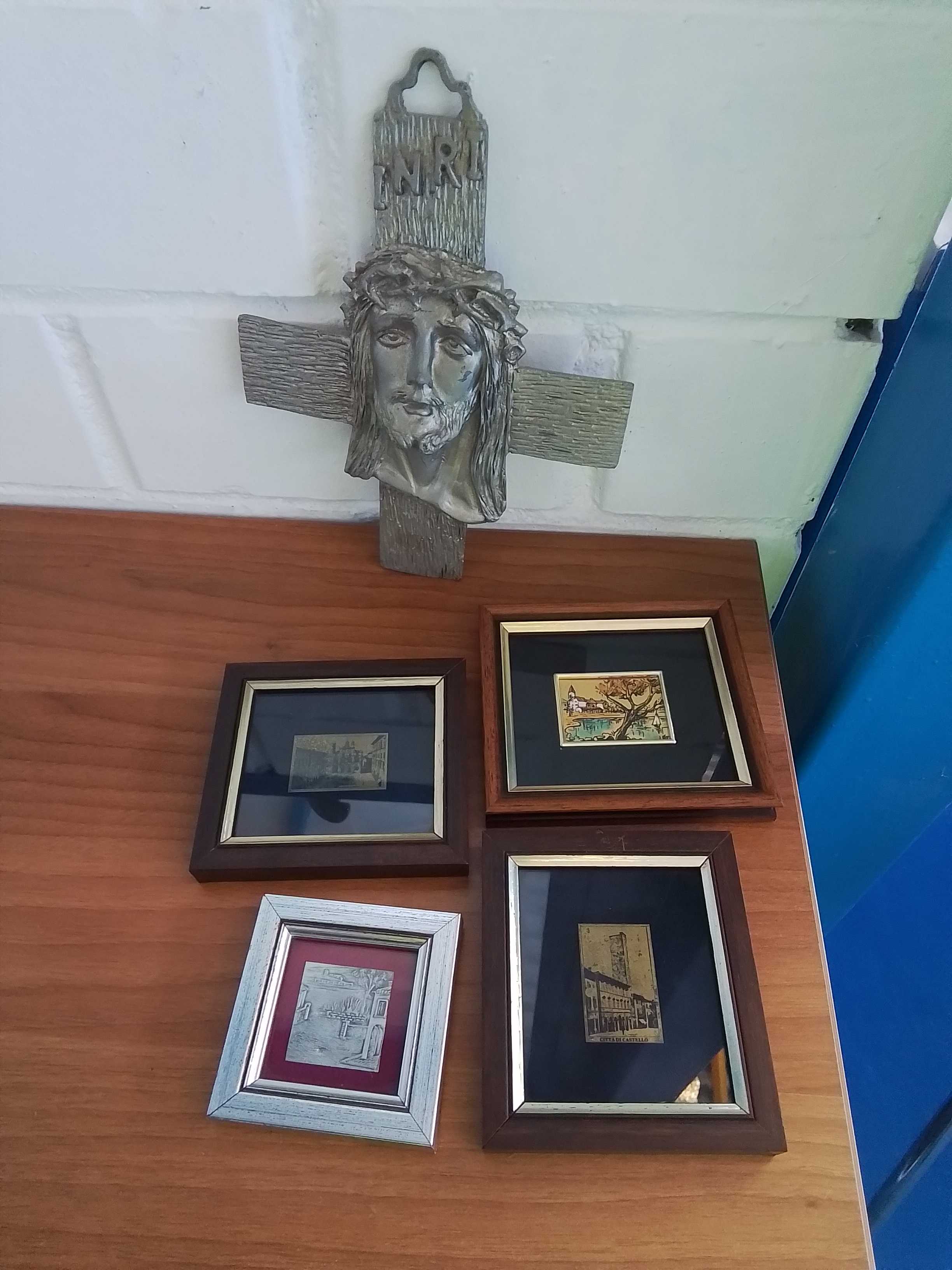 set quadretti con crocifisso