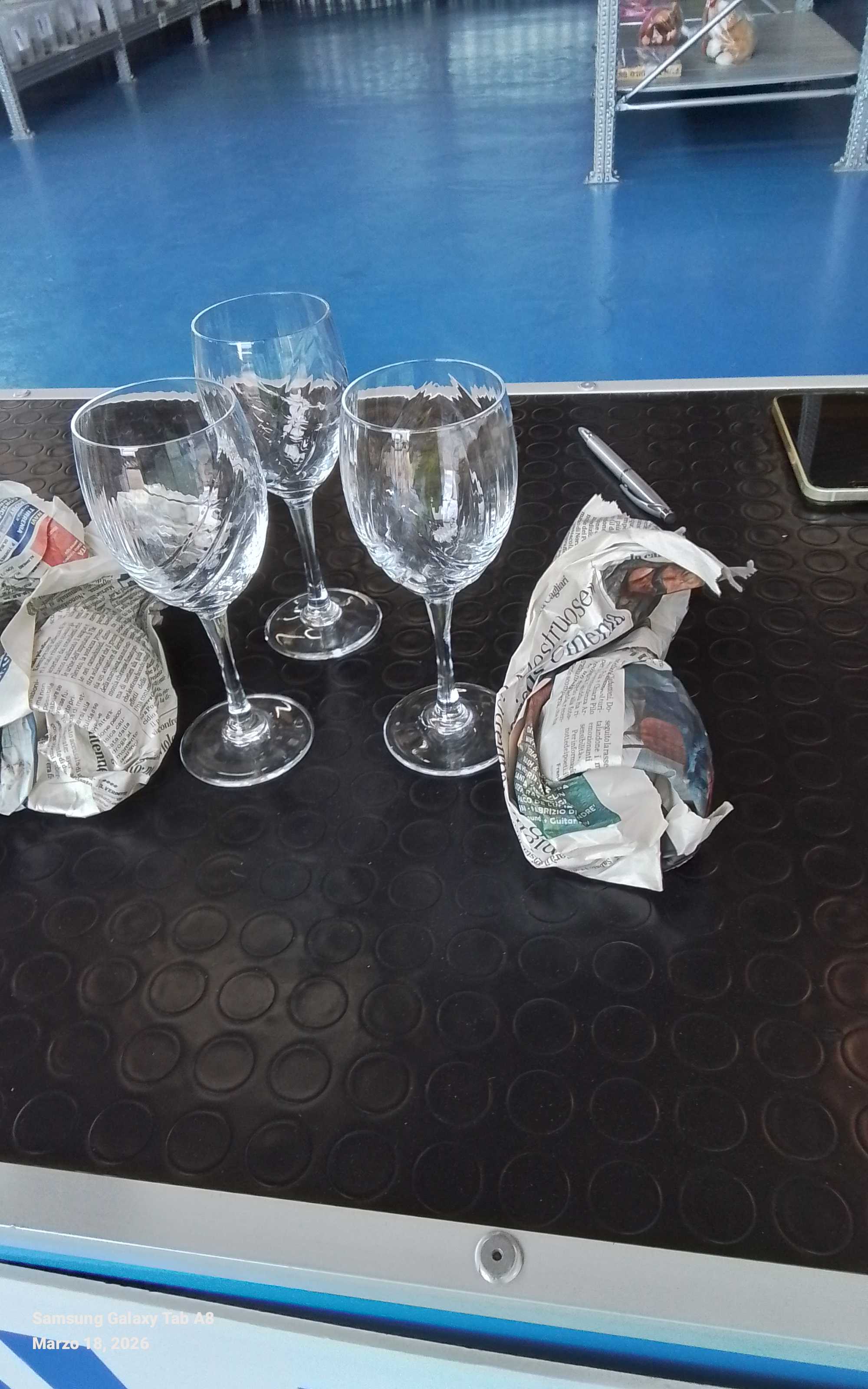 n. 6 bicchieri di cristallo 