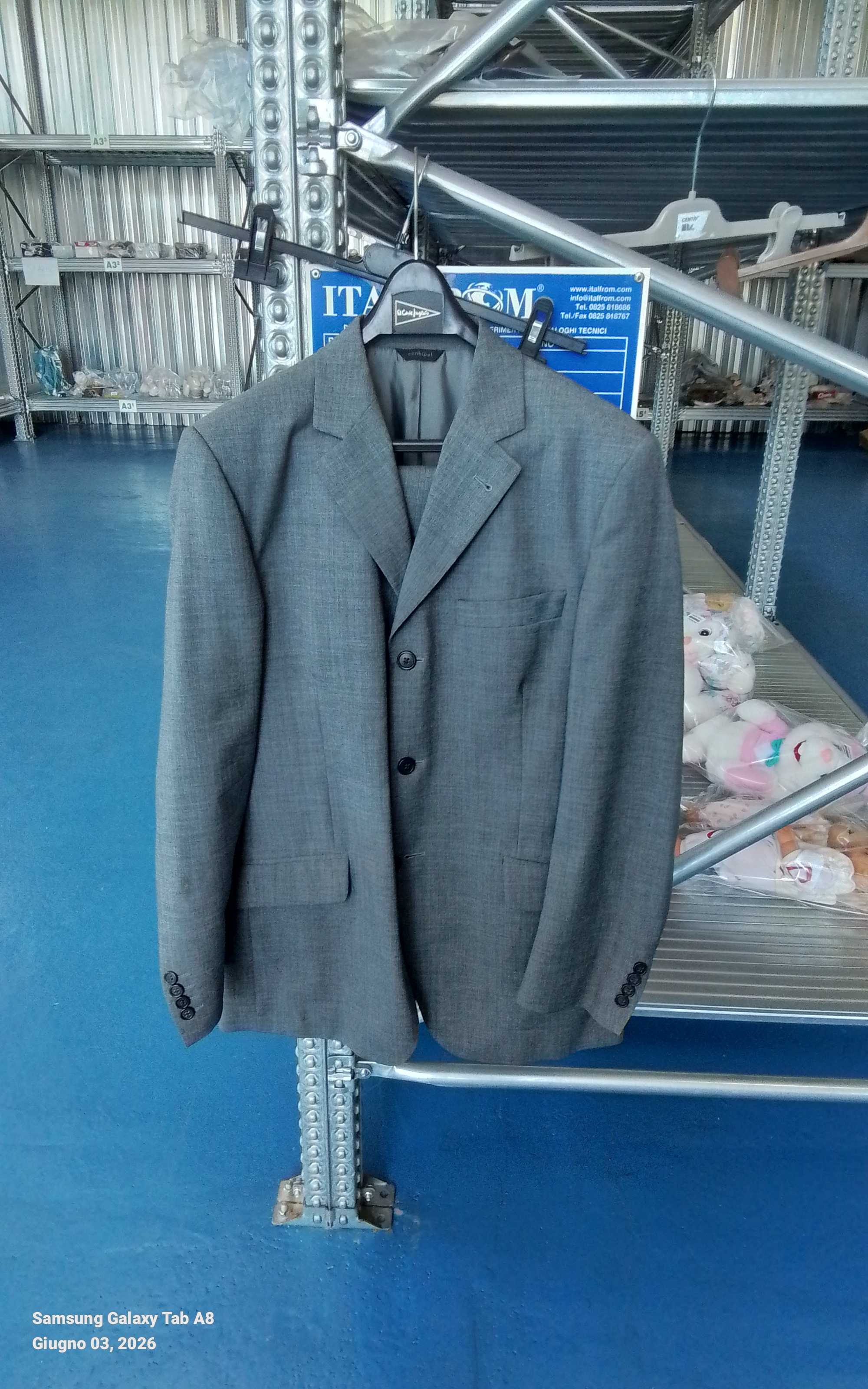 abito uomo giacca e pantalone tg 48/50