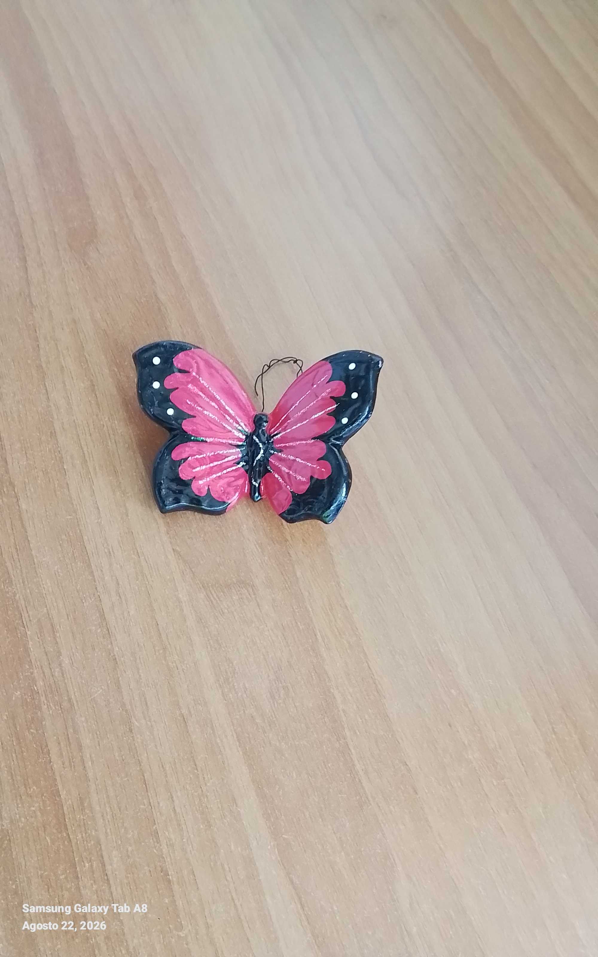 farfallina in ceramica da appendere